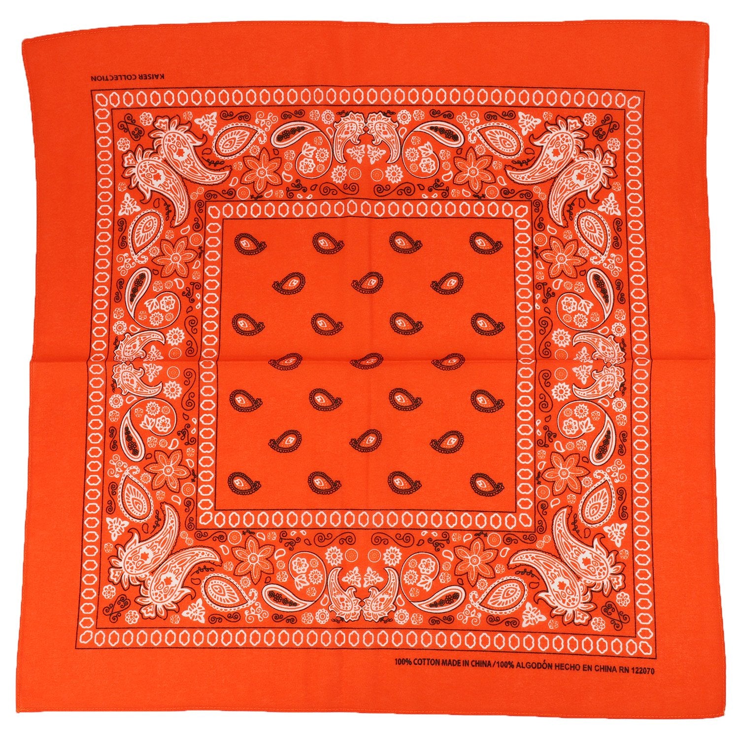 Armycrew Paisley Printed Cotton Bandanas 4 Pack Set