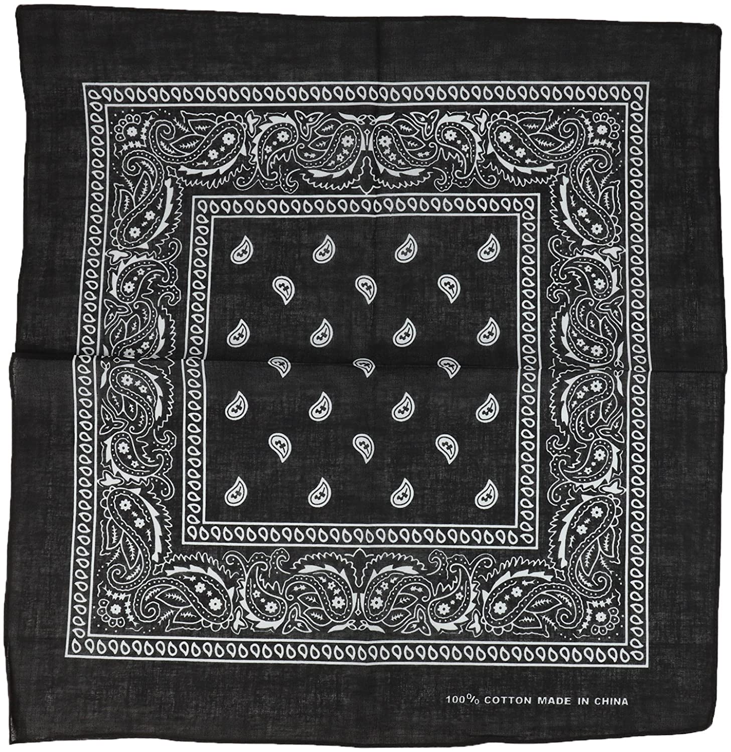 Armycrew Paisley Printed Cotton Bandanas 4 Pack Set