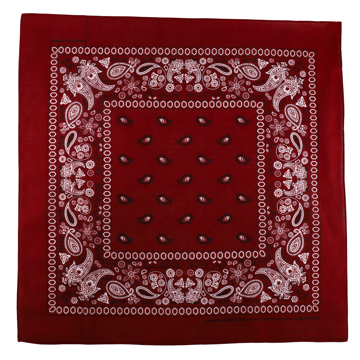 Armycrew 12pc Paisley Printed 100% Cotton Bandanas Headwrap Face Protection