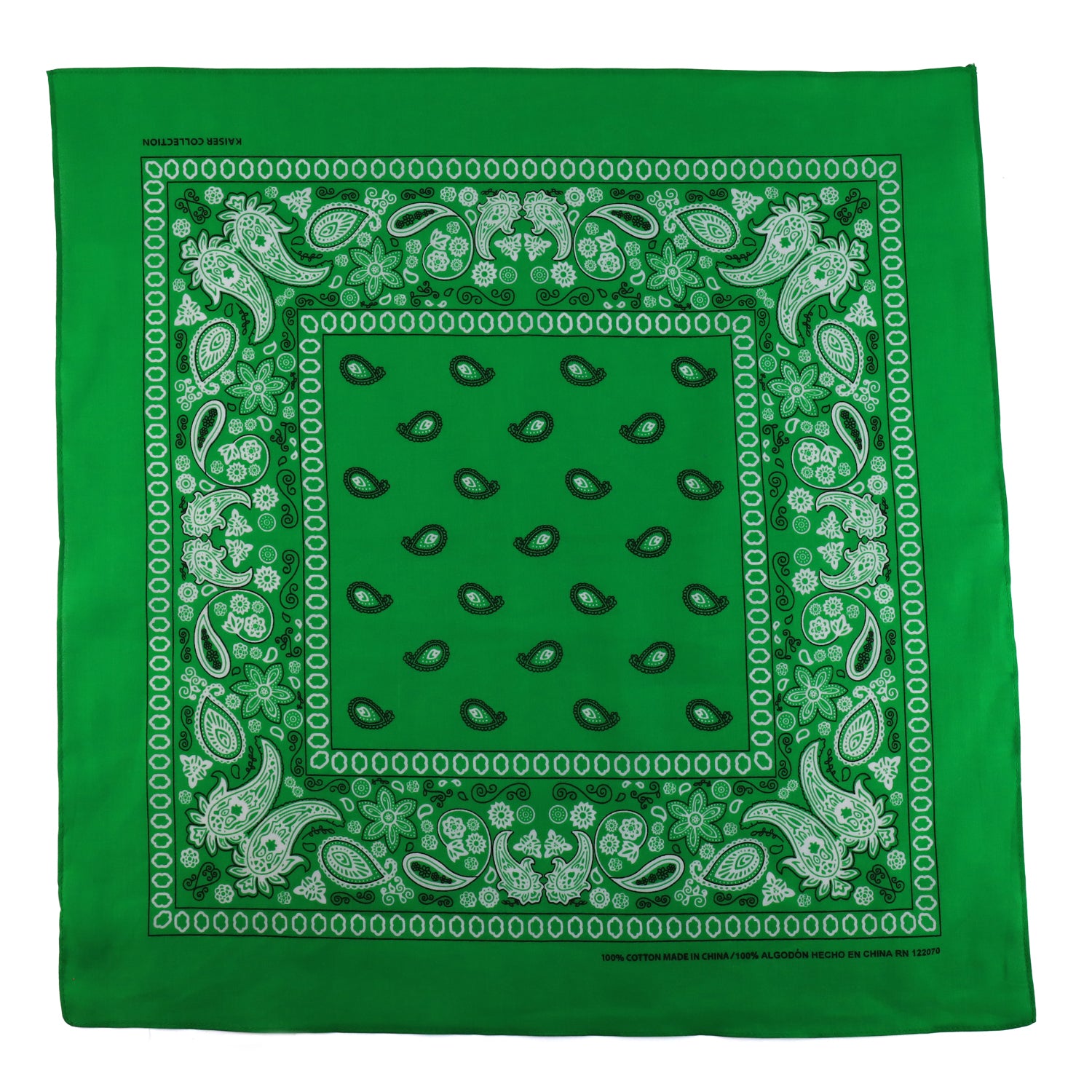 Armycrew 12pc Paisley Printed 100% Cotton Bandanas Headwrap Face Protection