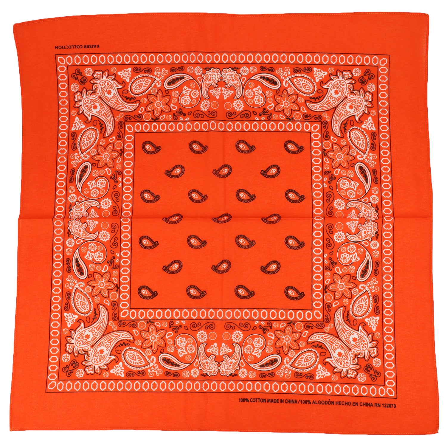 Armycrew 12pc Paisley Printed 100% Cotton Bandanas Headwrap Face Protection