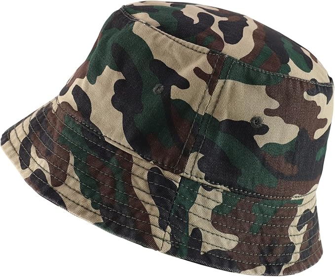 Armycrew Oversized Big Size Men's Cotton Bucket Hat
