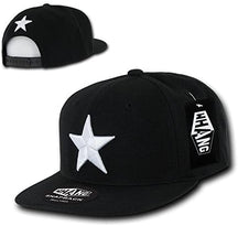 DECKY California Lone Star 3D Embroidered Flat Bill Snapback Cap