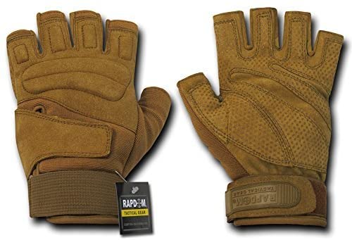 Outdoor Durable Lightweight Fingerless Glove - Coyote