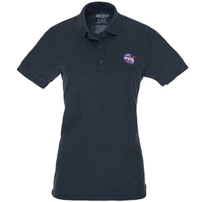 Gildan Ladies NASA Insignia Embroidered 100% Cotton Polo Shirt - S to 3XL