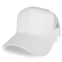 Armycrew Adjustable Solid Color Plain Cotton Polyester Blank Mesh Trucker Baseball Cap