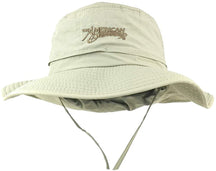 American Outdoorsman Sport Activity Taslon UV Protection Bucket Hat with Flap - Charcoal - L