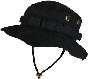 Armycrew Ripstop Tear Resistant Cotton Jungle Boonie Cap with Chin Strap