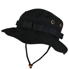 Armycrew Ripstop Tear Resistant Cotton Jungle Boonie Cap with Chin Strap