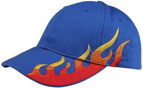 MC Low Profile Side Flame Deluxe Cotton Structured Cap, Black