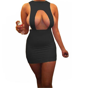 Women's Elegant Bandage Sexy Night Club Mini Dresses