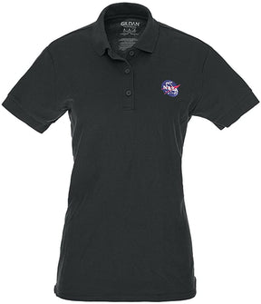 Gildan Ladies NASA Insignia Embroidered 100% Cotton Polo Shirt - S to 3XL