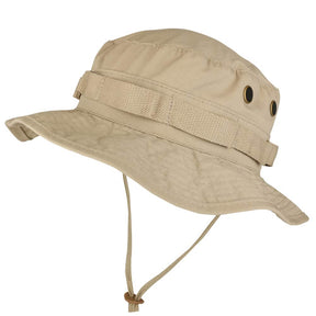 Armycrew Ripstop Tear Resistant Cotton Jungle Boonie Cap with Chin Strap