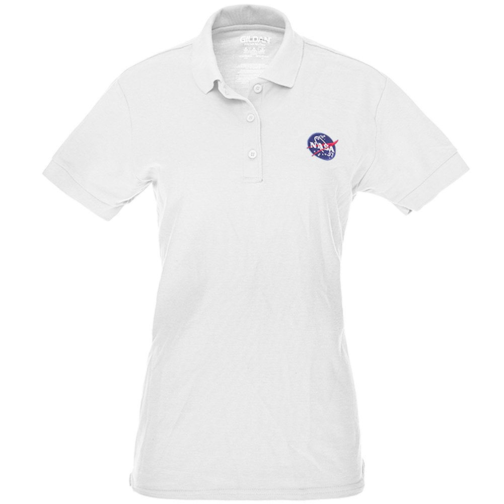 Gildan Ladies NASA Insignia Embroidered 100% Cotton Polo Shirt S to