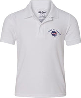 Youth I Need My Space NASA Insignia Embroidered Double Pique Polo Shirt