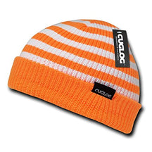 Dynamic Striped Pattern Rib Knitted Beanie