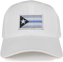 Armycrew Puerto Rico Thin Blue Line Flag Patch Structured Baseball Cap