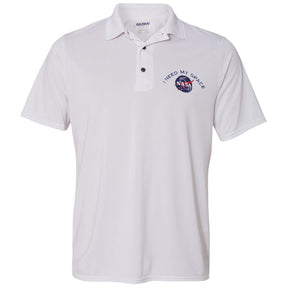 Mens NASA I Need My Space Meatball Embroidered Poly Jersey Sport Shirt