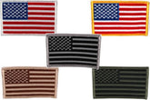 5 Pack American U.S. Flag Embroidered Iron On Patches - 5pc Deal