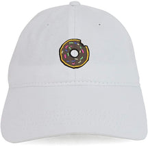 Armycrew Donut Embroidered Patch Unstructured Cotton Washed Baseball Cap