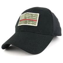 Armycrew USA ACU Thin Red Flag Tactical Patch Cotton Adjustable Trucker Cap