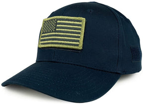 Armycrew USA Olive Flag Tactical Patch Structured Operator Baseball Cap- ACU