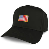 Armycrew XXL Oversize USA Small Flag Iron On Patch Solid Baseball Cap