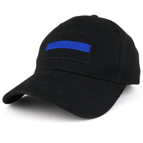 Armycrew New Thin Blue Line Embroidered 100% Brushed Cotton Twill Cap