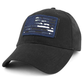Armycrew USA Navy Flag Tactical Patch Cotton Adjustable Baseball Cap