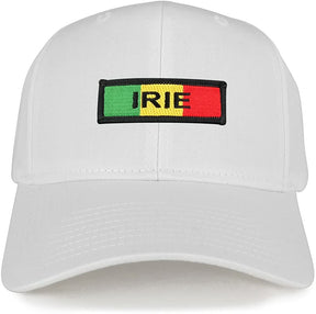 Irie Green Yellow Red Embroidered Iron on Patch Adjustable Baseball Cap