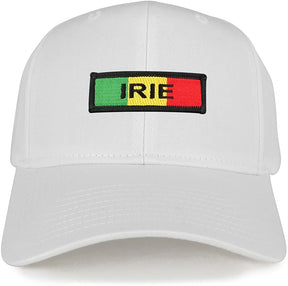 Irie Green Yellow Red Embroidered Iron on Patch Adjustable Baseball Cap