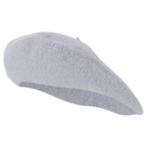 Armycrew Plain Solid Color 100% Wool French Style Art Fashion Basque Beret Hat