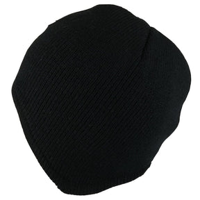 Armycrew Acrylic Short Ear Flap Knit Beanie Cap with Fleece Lining