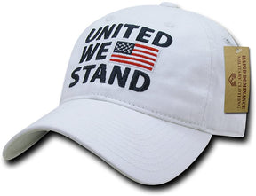 Polo Style UNITED WE STAND Embroidered USA Cap