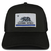 Armycrew California Thin Blue Line Flag Patch Structured Mesh Trucker Cap