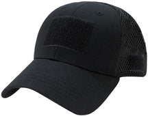 Low Crown Air Mesh Tactical Cap with Loop Patch