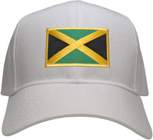 Jamaica Embroidered Flag Iron On Patch Gold Border Snapback Baseball Cap