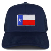 Armycrew XXL Oversize New Texas State Flag Patch Mesh Back Trucker Cap - Navy