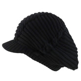 Armycrew Dreadlock Deep Shell RGY Cable Knit Cotton Rasta Beanie with Brim