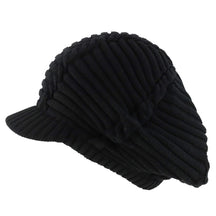 Armycrew Dreadlock Deep Shell RGY Cable Knit Cotton Rasta Beanie with Brim