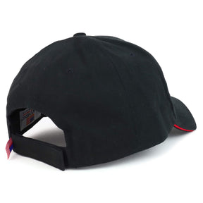 Armycrew Made in USA Structured Grey American Flag Embroidered Sandwich Bill Cap
