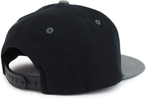 Armycrew Youth Kid's Small NASA Insignia Patch Flat Bill Snapback 2-Tone Baseball Cap