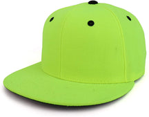 Armycrew High Visibility Neon Flat Bill Snapback Baseball Cap