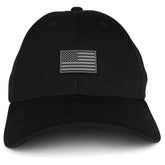 Armycrew Small Rubber American Flag Structured Cotton Adjustable Baseball Cap