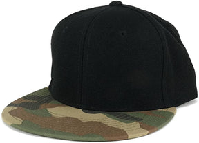 Armycrew 6 Panel Constructed Camo Bill Snapback Adjustable Cap