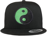 Armycrew 5 Panel Green Yin Yang Patch Flatbill Mesh Cap