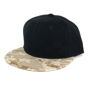 Armycrew 6 Panel Constructed Camo Bill Snapback Adjustable Cap