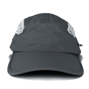 Armycrew Taslon UV 50 Plus Water Repellent Cap with Hidden Flap - Charcoal - Large