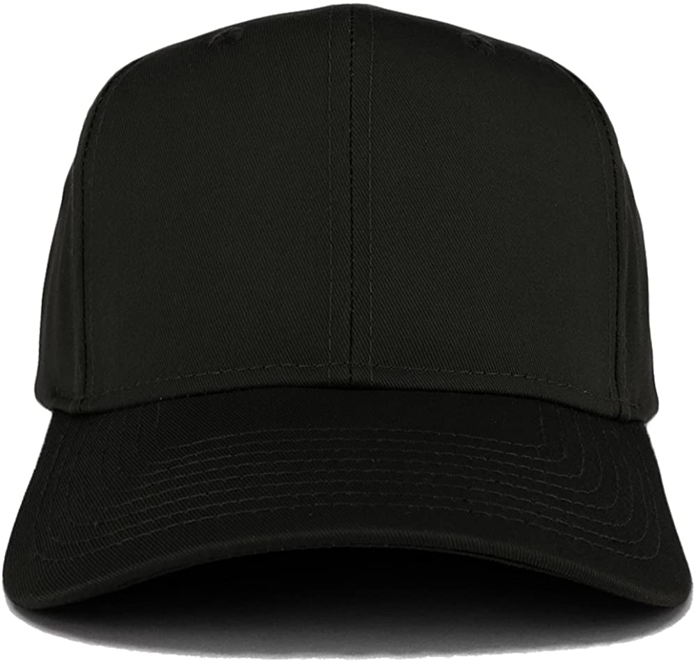 Armycrew XXL Oversize High Crown Adjustable Plain Solid Baseball Cap