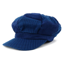 Armycrew Knit Suede Checker Pattern Newsboy Cap